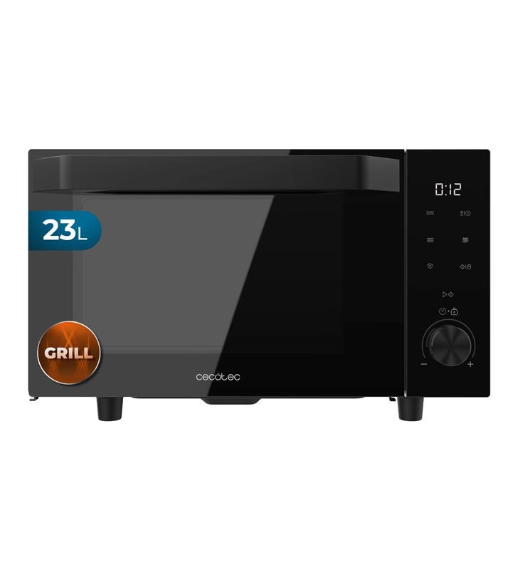 Cecotec Microondas Sin Plato Con Grill Proclean 6140 Flatbed Door. 800W+1000W Grill, 23L, Puerta Abatible, 13 Niveles, 8 Program - Imagen 2