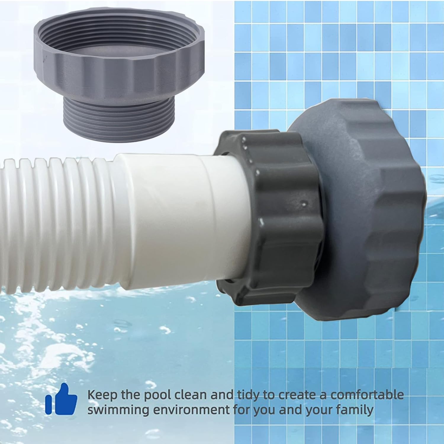 Adattatore A Ventosa Per Piscina MX6 MX8 Zodiac X77094 – 2 Pezzi, Ricambio Per Tubo Pulitore, Compatibile Con Baracuda