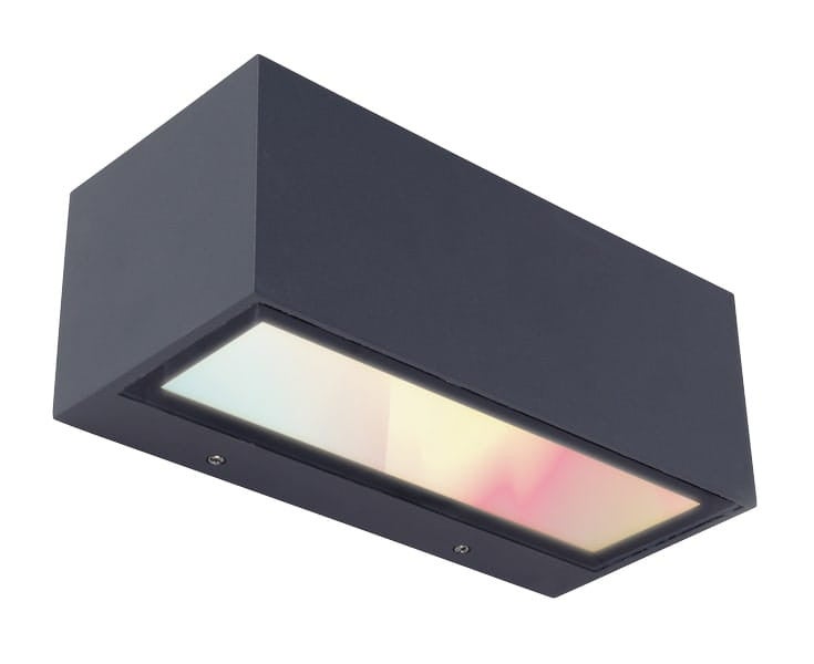Kinkiet zewnętrzny GEMINI LED 17W Odcienie bieli 900lm antracytowo-biały wym: 8,5x22x10,3 cm IP54 Lutec