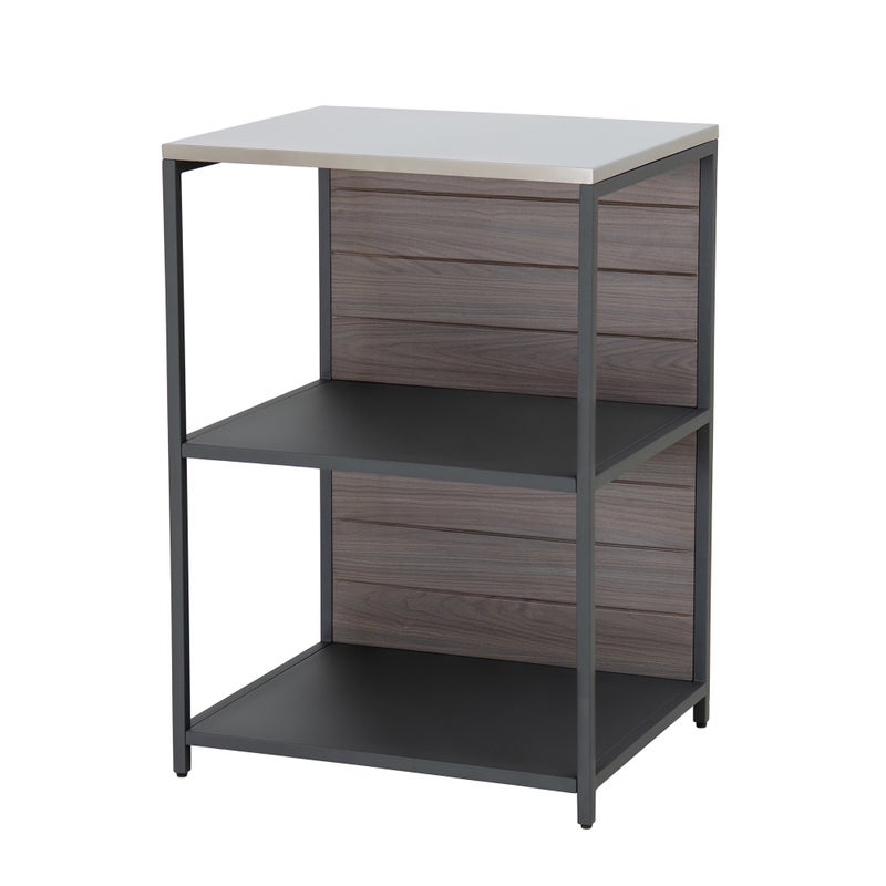 Półka kuchenna MAMBO do kuchni zewnętrznej - 63,5 x 54 x 91,5 cm, czarno-brązowa