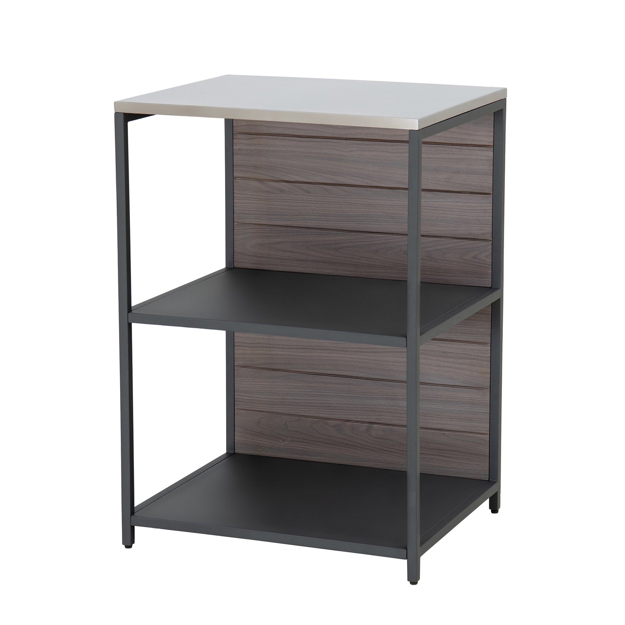 Półka kuchenna MAMBO do kuchni zewnętrznej - 63,5 x 54 x 91,5 cm, czarno-brązowa