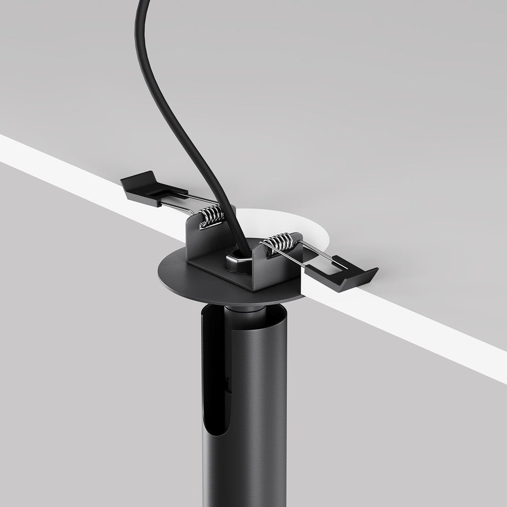Oprawa stropowa sufitowa wpuszczana Focus T czarna LED 6W 3000K 270lm wym: 32,6 x 3 x 3 cm okrągła Maytoni - 8