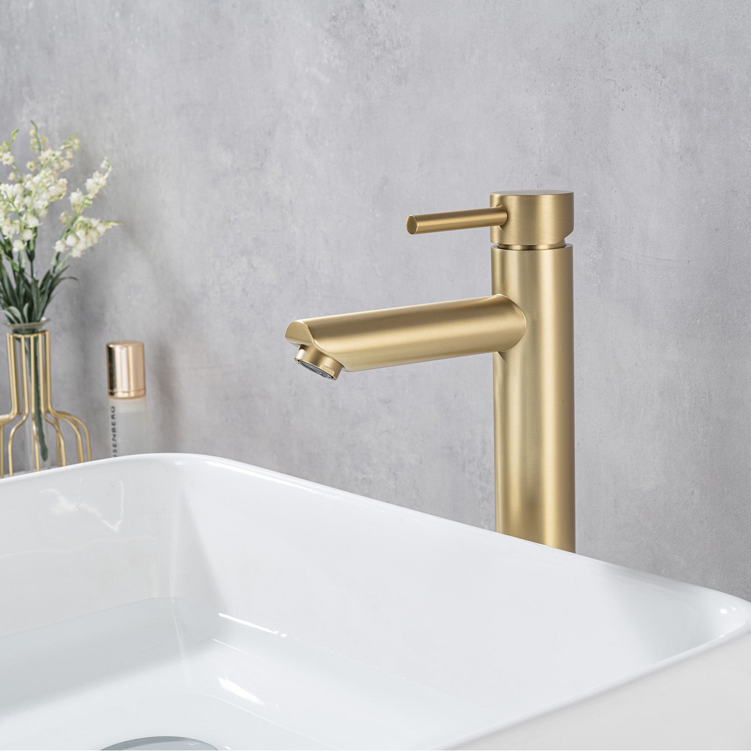 LOMAZOO Robinet de lavabo doré Kandy - 4