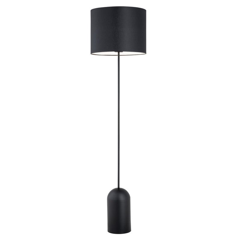 Lampa podłogowa stojąca Aspen czarno-biała 1xE27x15W wym: 142 x 35 x 35 cm tkanina Emibig