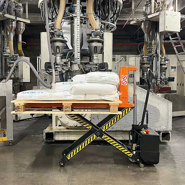 Transpalette levée haute à fourches 1140x680mm - Capacité 1500kg - Maintient de palette en hauteur - Palettisation - JL6815 - 5