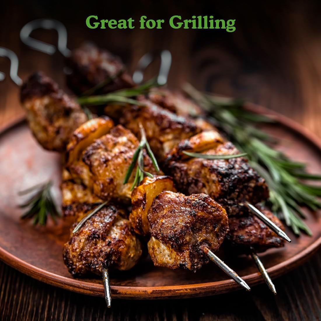 30 Spiedini Da Barbecue In Acciaio Inox 20 Cm | Per Carne, Verdure, Marshmallow | Riutilizzabili E Facili Da Pulire - Foto 11