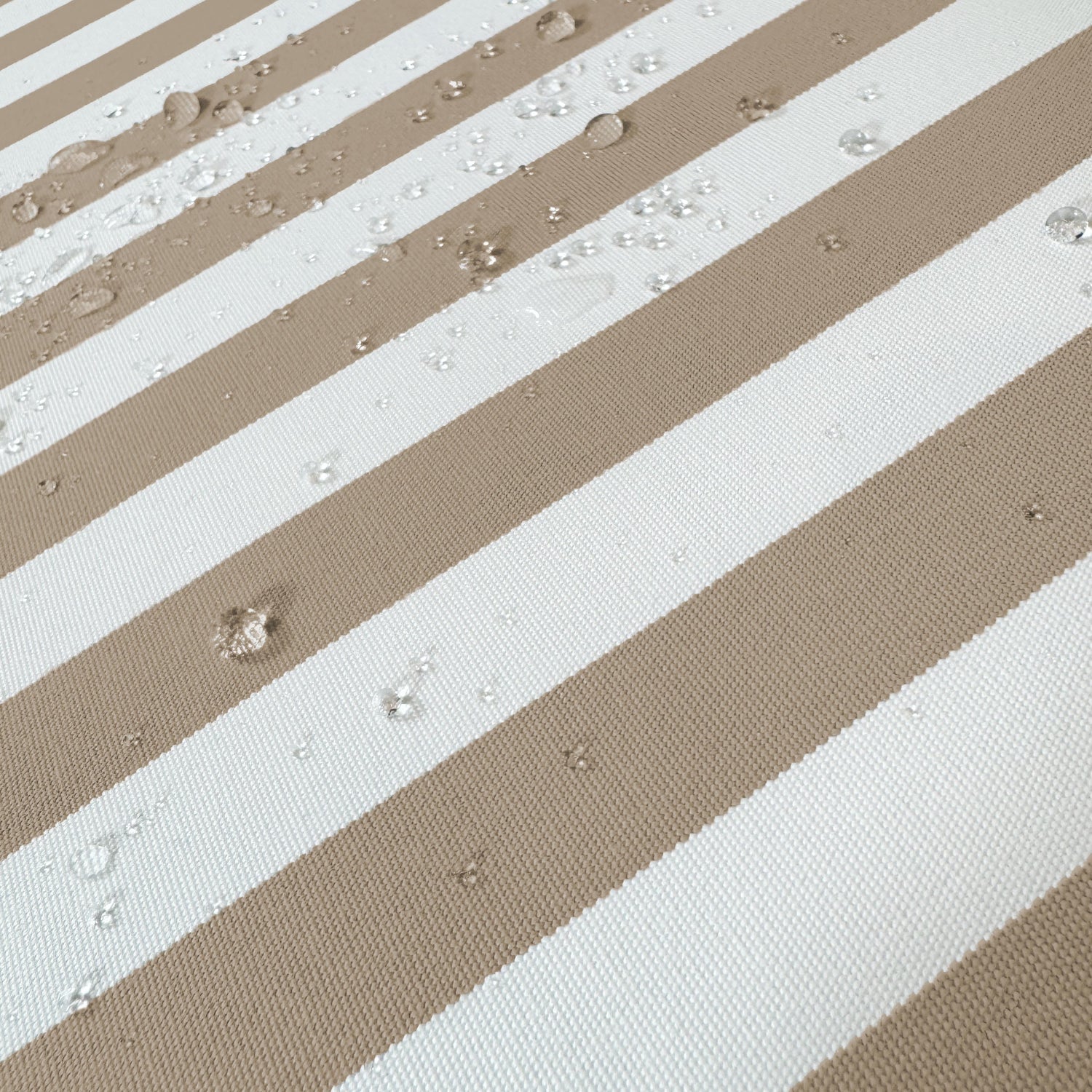 Coussins pour salon de jardin déhoussable 100x50cm Rayure beige - 6
