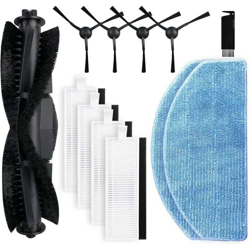 Accesorii de schimb Enowelir compatibile cu aspiratoarele robot G20 și G20 Pro: perie rotativă, perii laterale, filtre HEPA și lavete pentru mop
