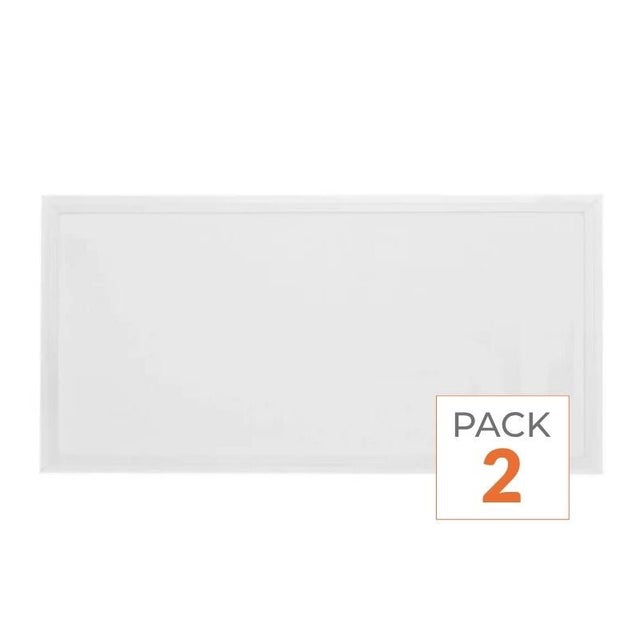 Pack de 2 - Panneau LED CCT 60x30cm BLANC 30W - 3000K/4000K/6000K - SILAMP