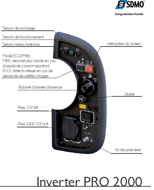 Sdmo - Groupe électrogène inverter silencieux 2000 W - INVERTERPRO2000C5 - 4