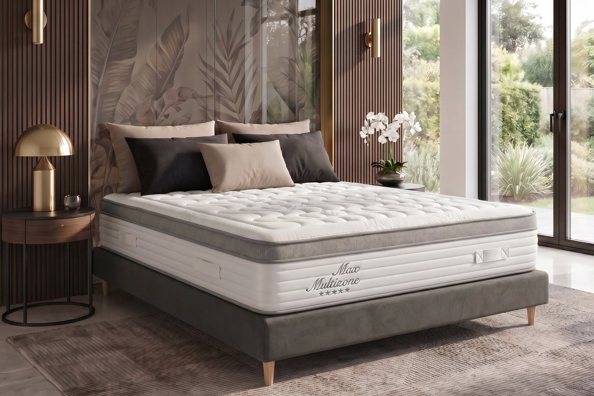 Colchón Viscoelástica Grand Max Multizone - 70X190 cm - Moonia | Leroy ...