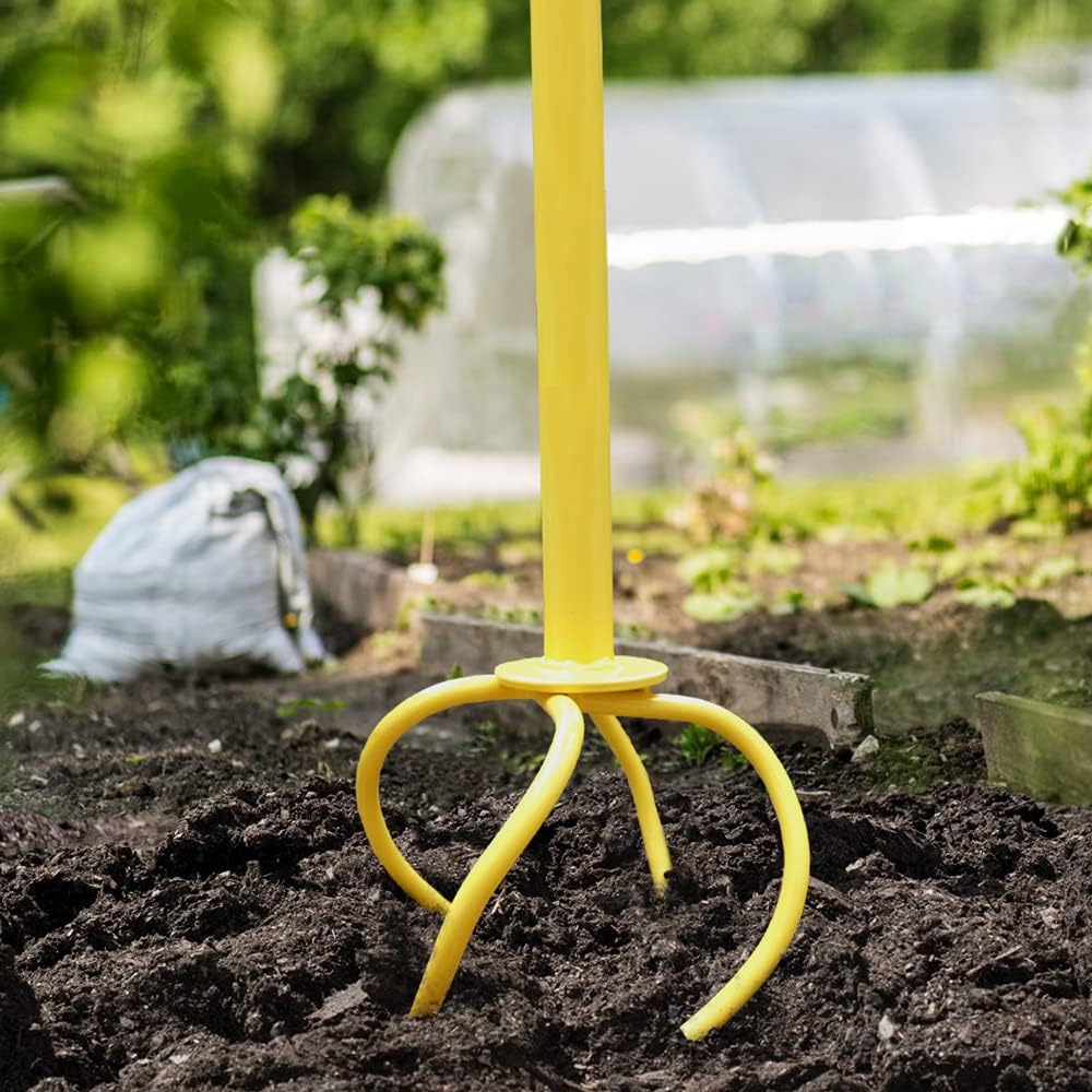 Motoculteur Manuel Jardin – Cultivateur avec Manche Long – Idéal Bacs à Fleurs et Petits Espaces - 4