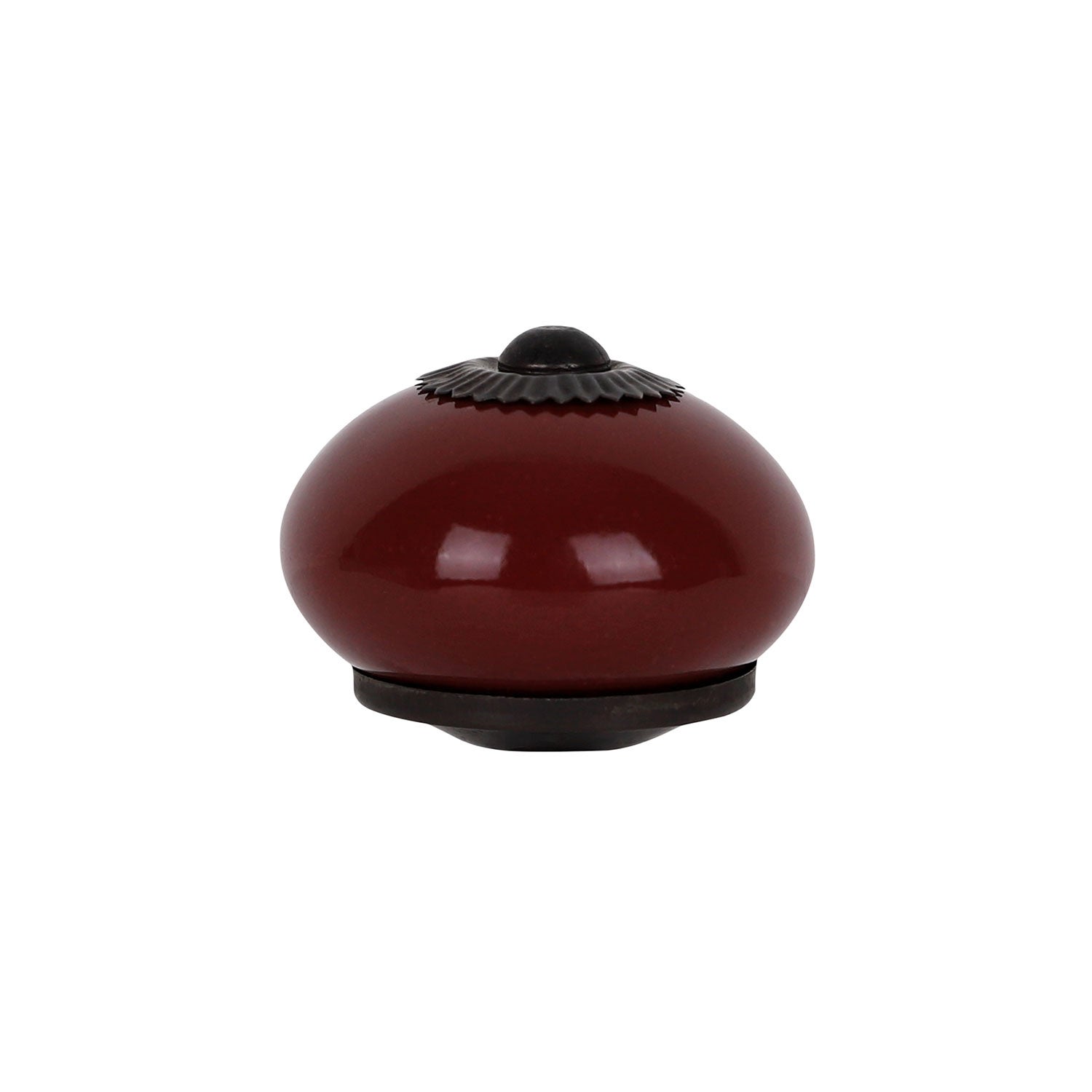 Bouton de meuble BILLY, Porcelaine rouge Ø40 mm - 2
