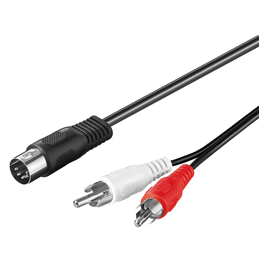 RIIEYOCA Lot De 2 Câbles Audio Mâle 3,5 Mm Vers 2 RCA Mâles