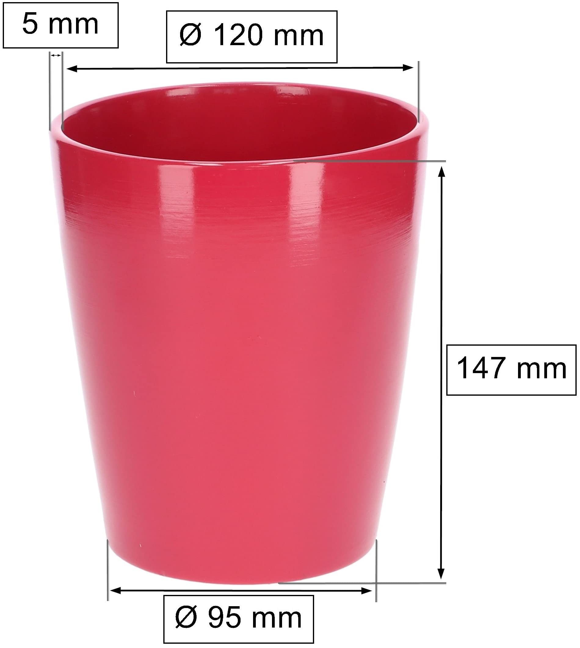 Osłonka fi12 doniczka donica ceramiczna na kwiaty - KOTARBAU - 2