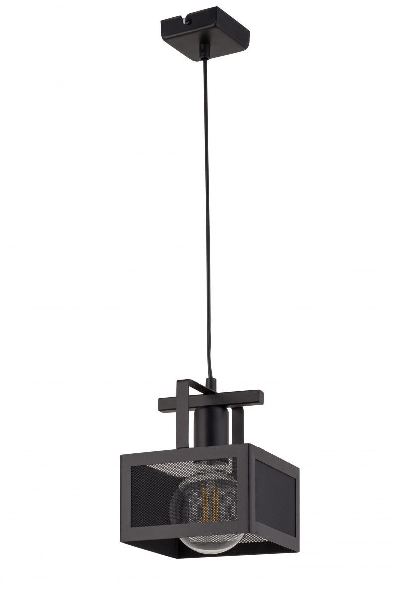 Lampa wisząca Albert czarna 1xE27x15W dekoracyjna wym: 85 x 16 x 16 cm metal SIGMA
