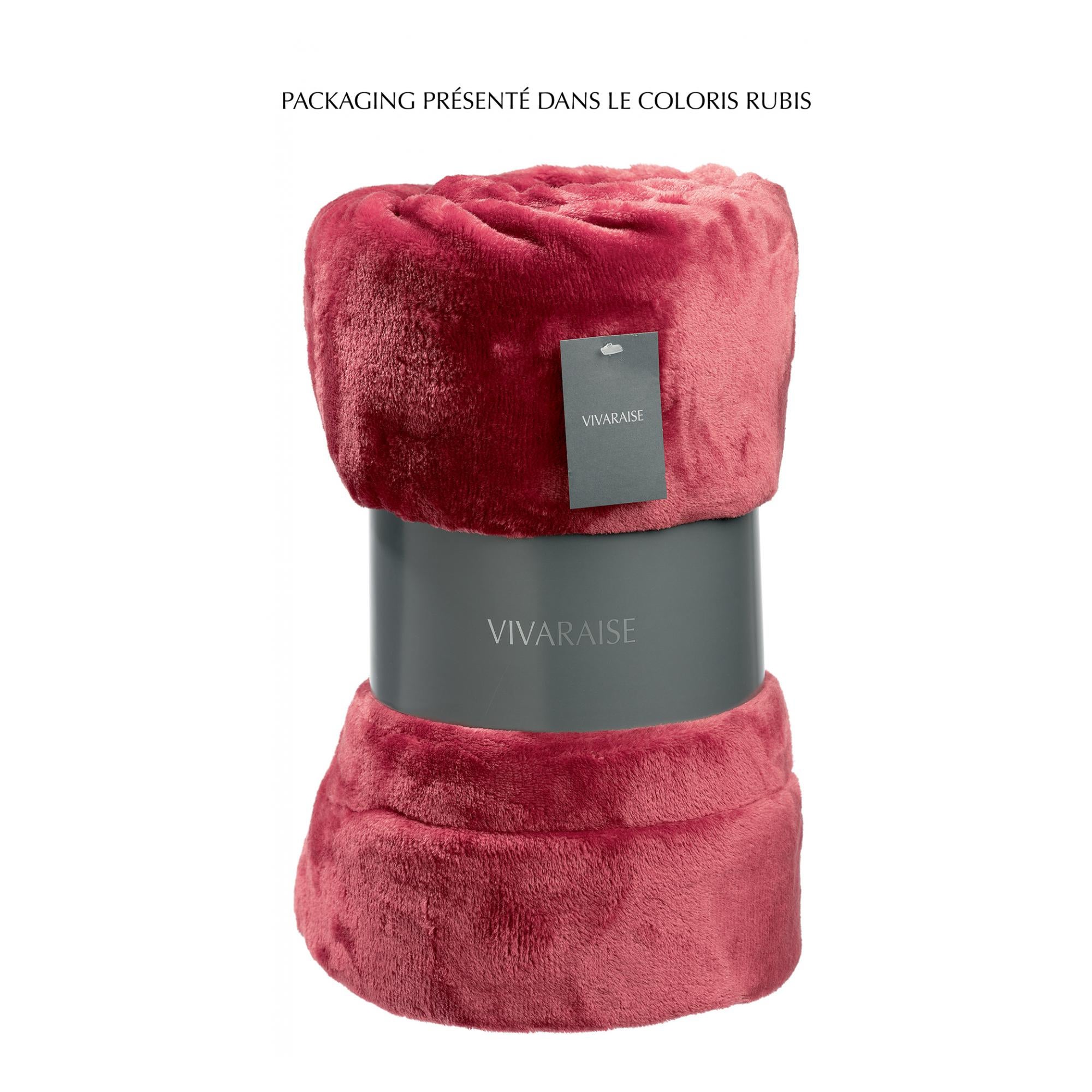 Plaid Tender asphalte 150 x 200 cm Vivaraise - 4