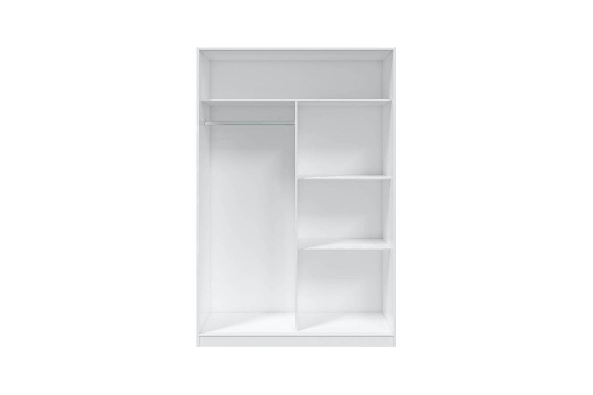 Armoire FLORA 2 portes coulissantes L120 x H200cm - Blanc - 5