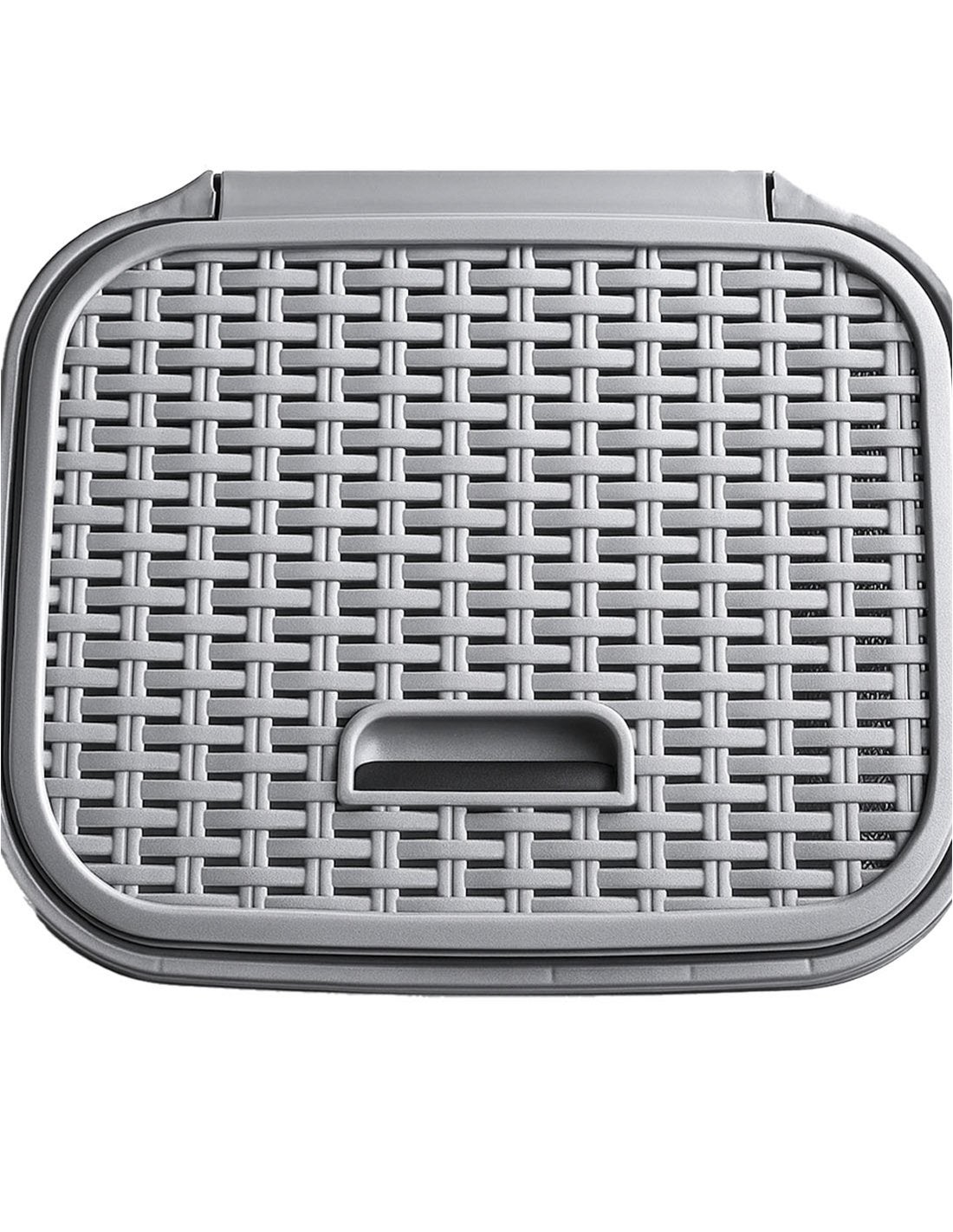 JARDIN202 - Cesto Ropa Sucia Pongotodo con Tapa y Asas | Cesta Colada Plástico Ratán | Cubo Ropa Sucia Ventilado | Baño Dormitorio | 38L/60L | 60 lit - 7