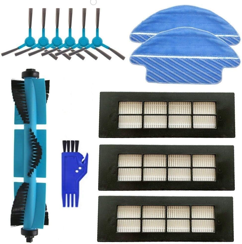 MTKD® Kit Ricambi 13 Pezzi Per Robot Cecotec Conga Excellence 1290, 1390, 3490 - Spazzole, Filtri HEPA, Mocoletta E Pulitore - 4
