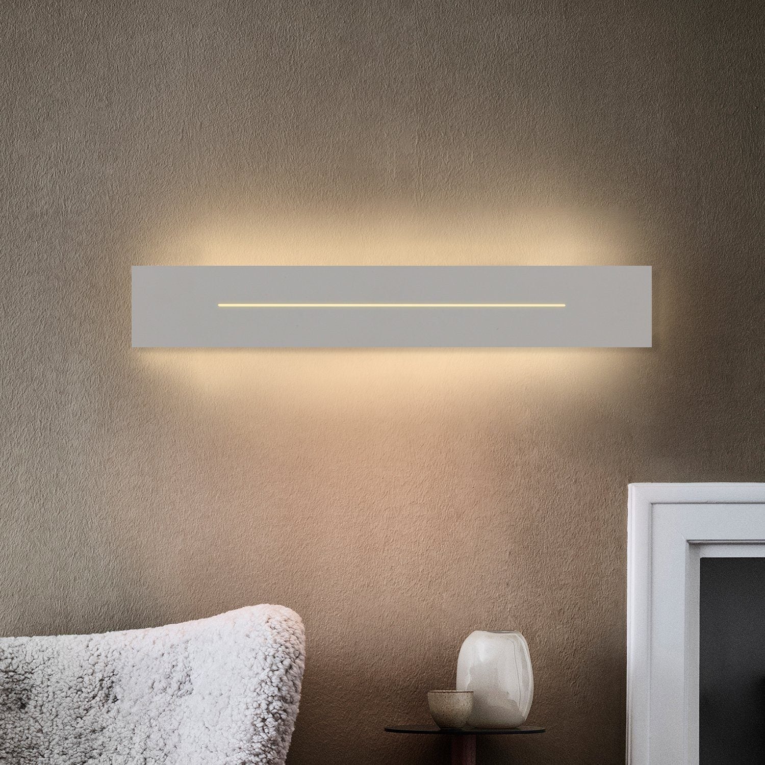 ZMH Lampa ścienna LED nowoczesna biała 30cm odpowiednia do salonu i sypialni