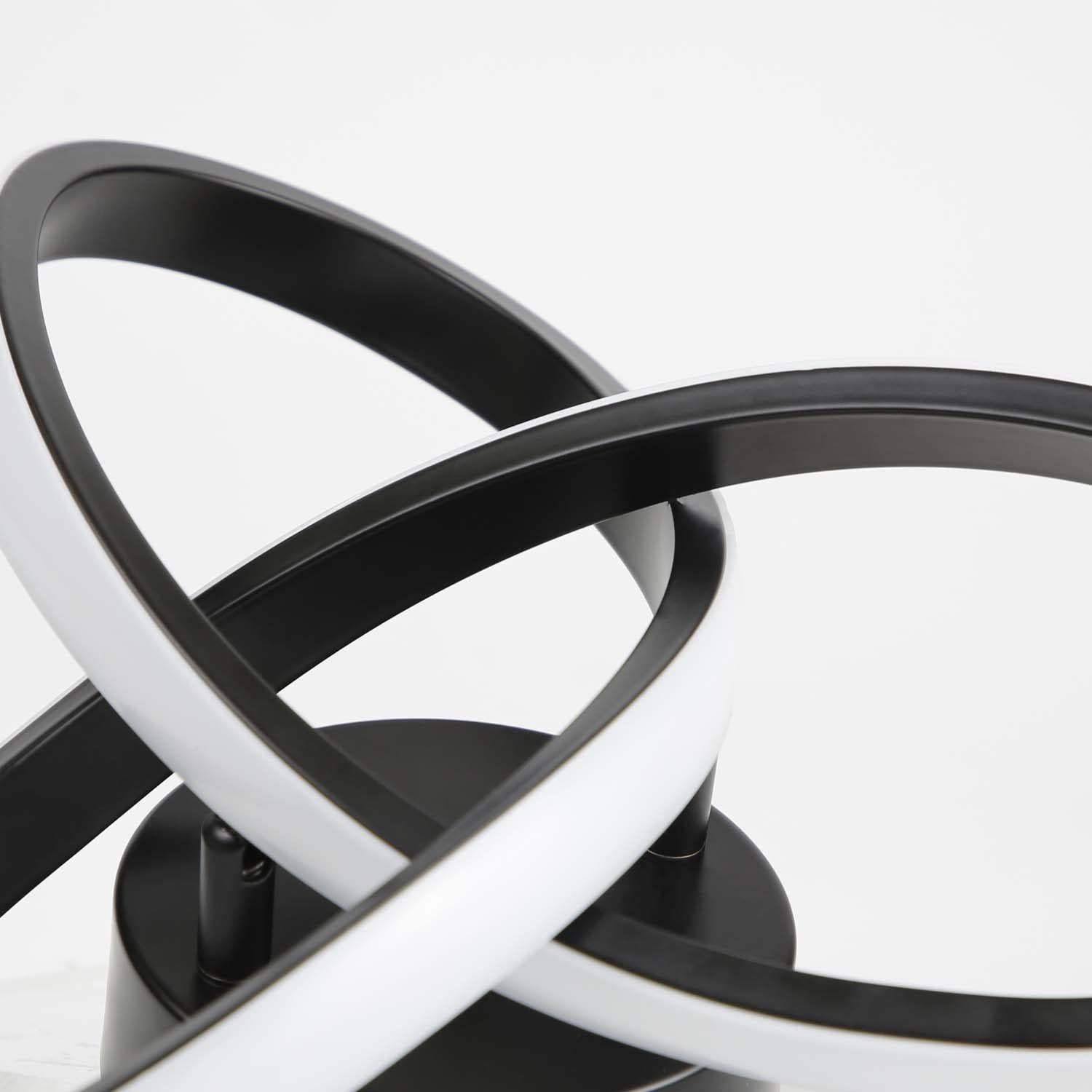 NETTLIFE LED Lampa sufitowa Ciepła biel - 17W, Czarne światło, Mała nowoczesna lampa kuchenna 3000K do pokoju dziecięcego, salonu - 9