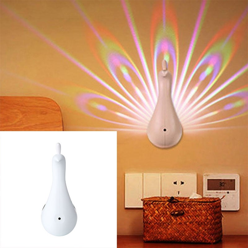 Lampka nocna LED paw, nowoczesny projektor oświetlenia dekoracyjnego, 78 * 190 * 110 mm, pilot zdalnego sterowania do kolorowego światła, biały