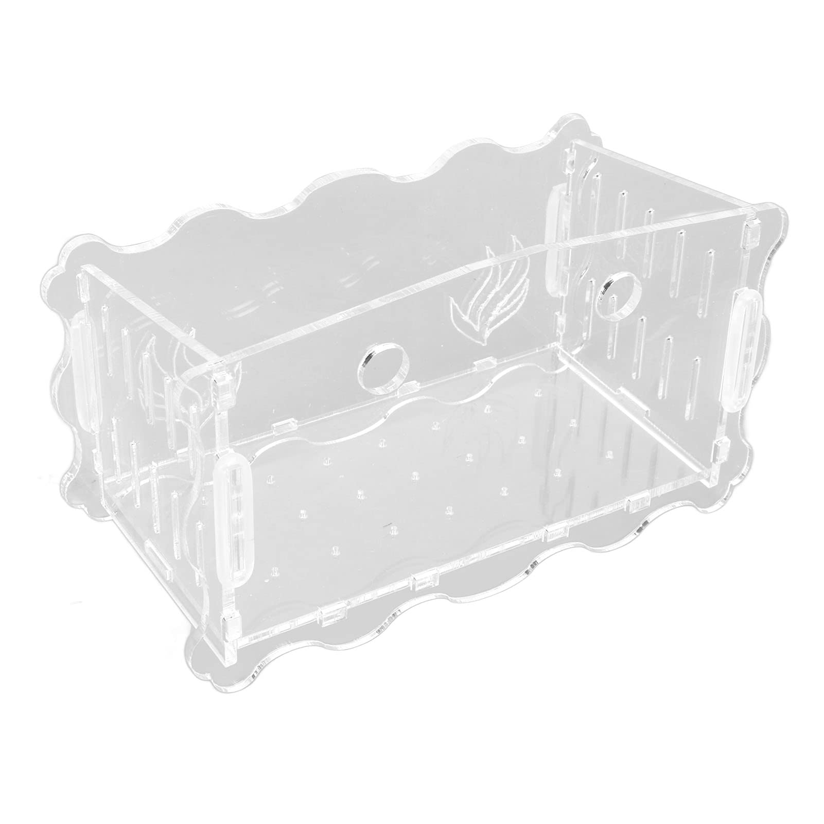 Macetero Acrílico Transparente Para Plantas Acuáticas - Con Ventosa, Aprox. 3.8x4 Cm, Ideal Para Acuarios De Agua Dulce Y Salada
