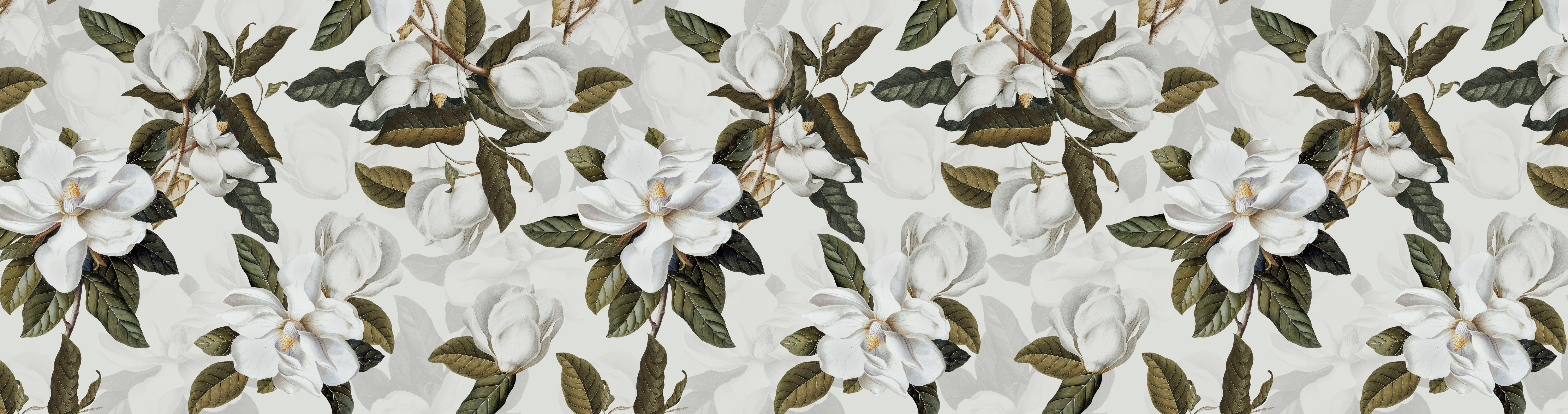 Magnolias dywan winylowy 66x250 cm -PVC antypoślizgowy, gładki, ciężki, winylowy dywan do kuchni lub salonu