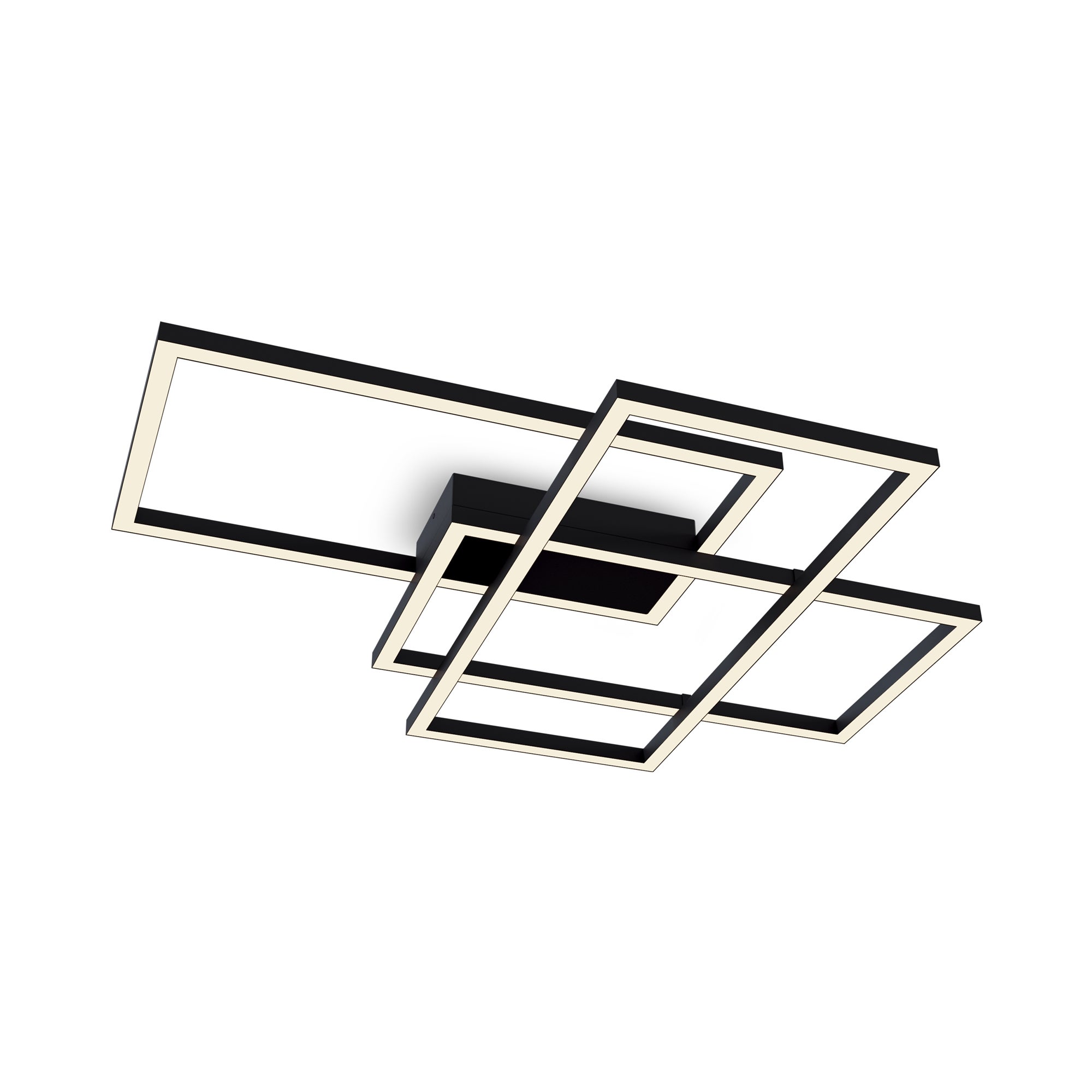 Lampa wisząca prostokąty LED RIDA 78W zmienna biel lm aluminium czarno-biała wym:8x67x78cm IP20 Maytoni