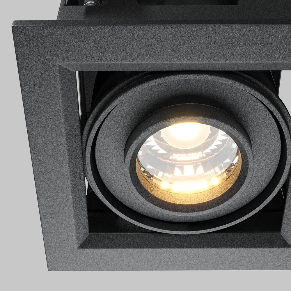 Oprawa stropowa sufitowa wpuszczana Metal Modern czarna LED 10W 3000K 650lm wym: 7,5 x 9,5 x 9,5 cm kwadratowa Maytoni - 5