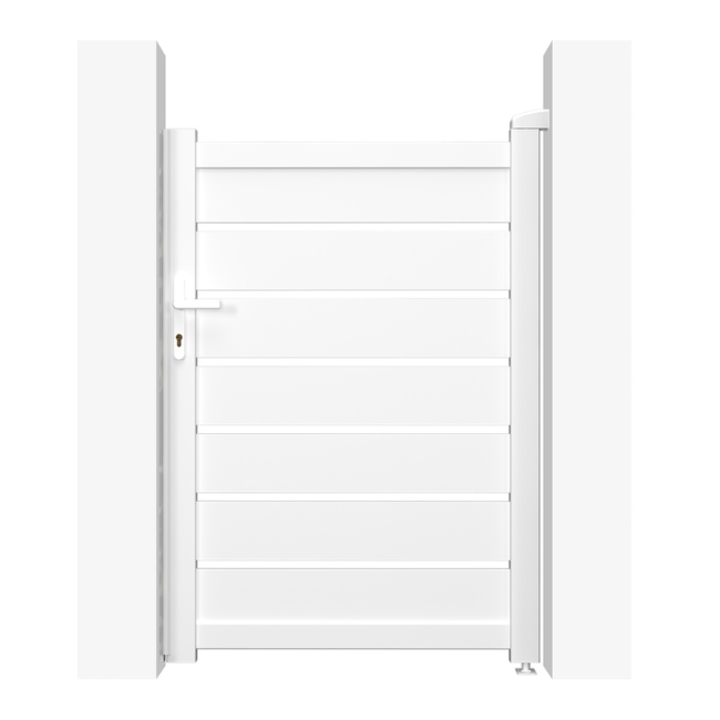 Portillon 1m VOGEL H.140cm aluminium blanc - 3