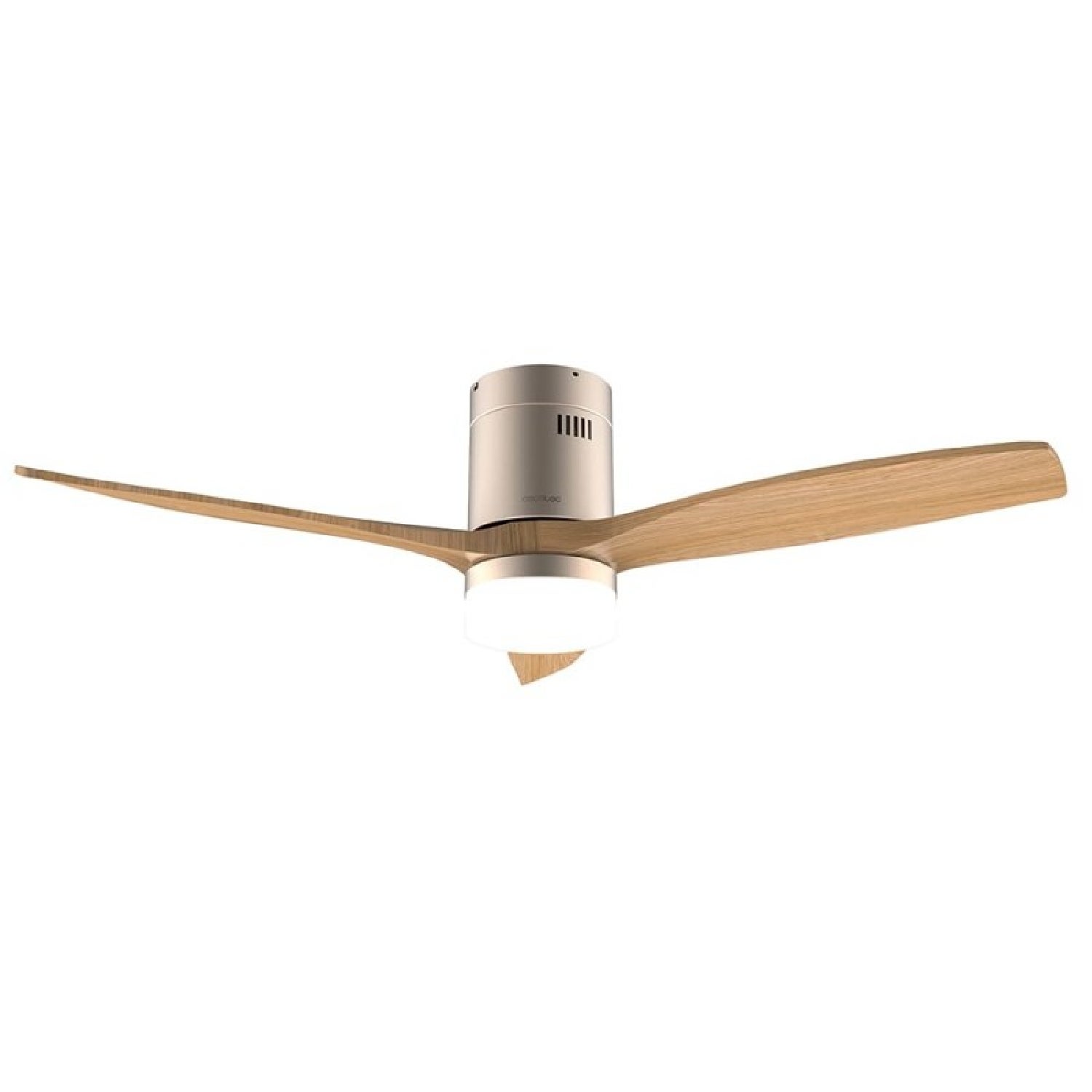 Cecotec Ventilador Techo EnergySilence Aero 5295 GoldBlack 52\" Con Luz LED 18W Y Mando A Distancia: Motor DC Silencioso