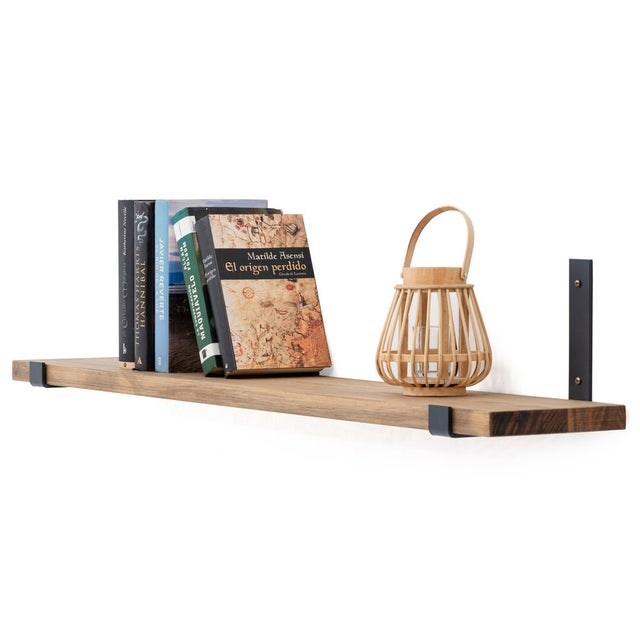 Étagère à fixer au mur Bristol - industriel-vintage 140x20x3cm.