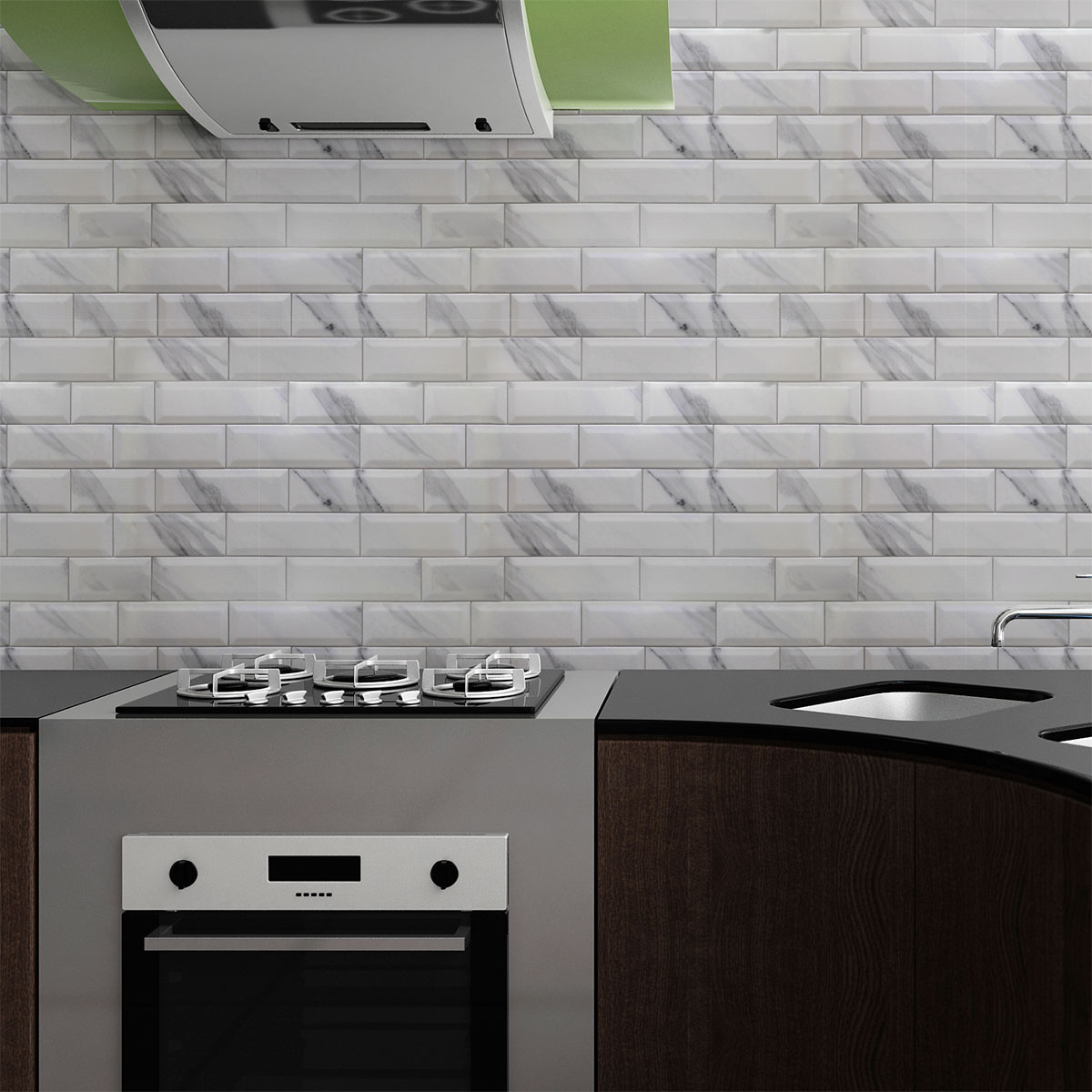 Vinilos papel pintado azulejos metro - adhesivo de pared - revestimiento sticker mural decorativo - 50x50cm