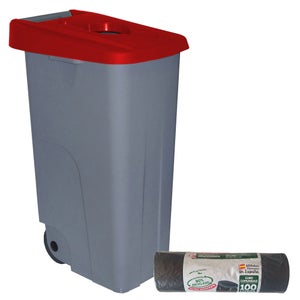Porta Sacchi Immondizia A Sospensione - Supporto Per Sacchetti Da 30L Con Coperchio