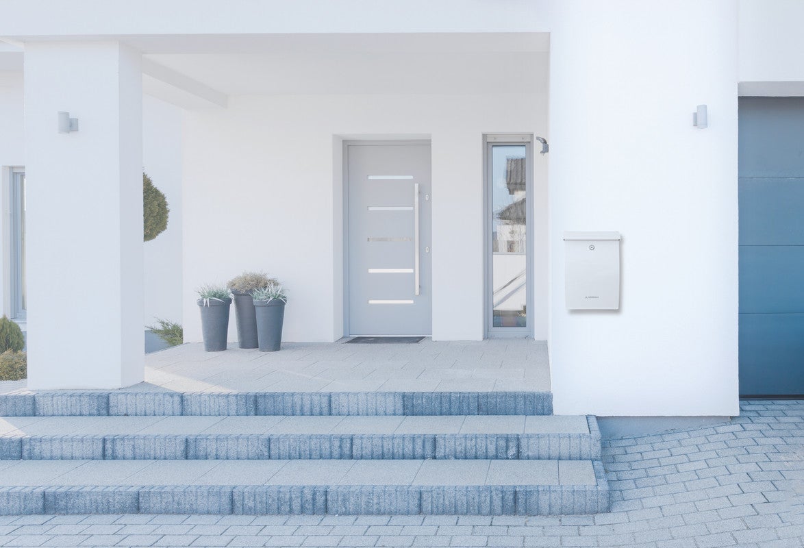 ARREGUI Mininova E5331 Boîte aux lettres plastique robuste, Courrier A4, Boîte aux Lettres Murale, Anti-pluie, Anticorrosion, Facile à Installer Blanc - 3