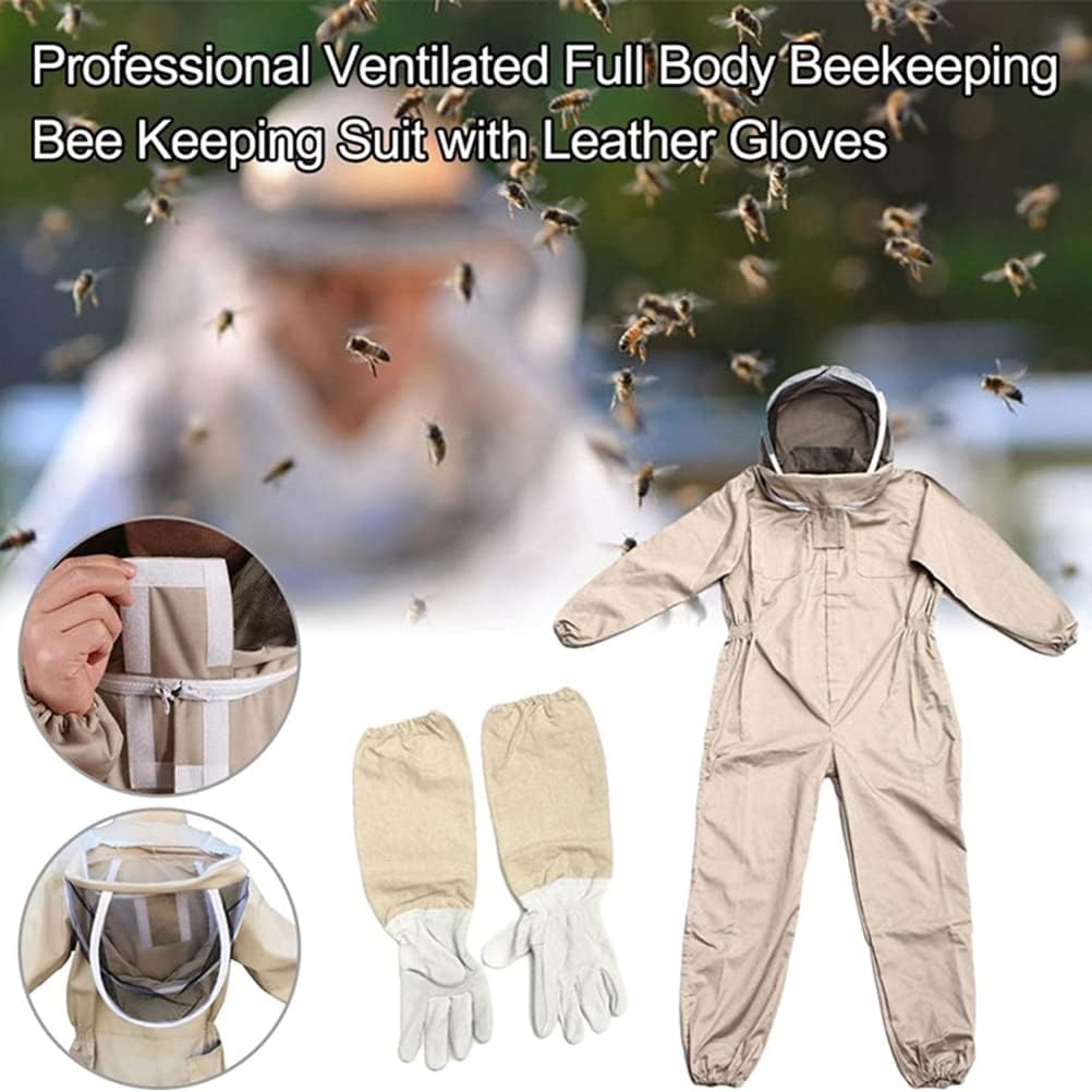 Combinaison d'apiculture professionnelle avec gants, combinaison d'apiculture professionnelle pour homme et femme, combinaison d'apiculture，L - 5