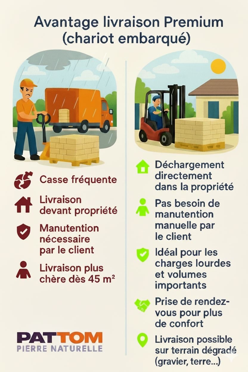 TRAVERTIN STANDARD LIGHT (1er choix light), pierre naturelle, 40,6 X 61 EP 1,2cm intérieur/exterieure - PATTOM LIVRAISON PREMIUM CHARIOT EMBARQUÉ - 2