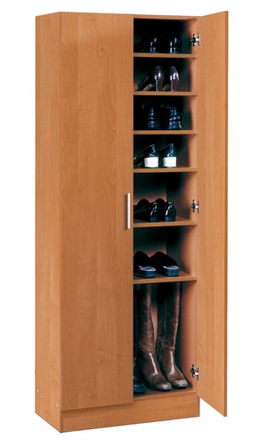 PEGANE Armoire/Meuble de Rangement,Coloris Blanc - Hauteur 180 x Longueur 60 x Profondeur 35 cm