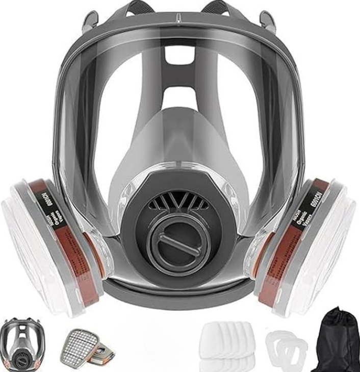 Masque respiratoire intégral, protection de lentille, masque anti ...