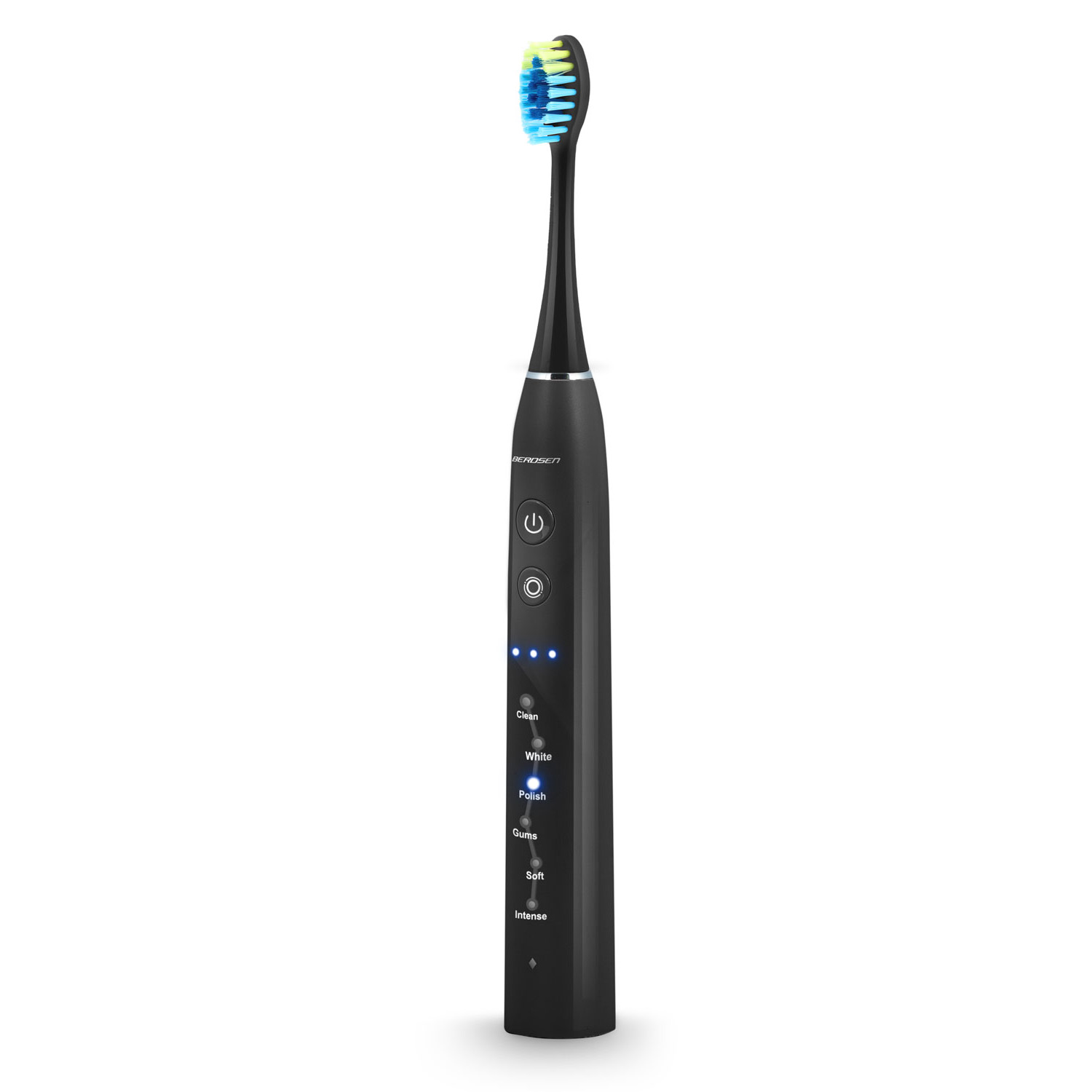 Szczoteczka soniczna do zębów Berdsen Galaxy czarna elektryczna + etui - 3