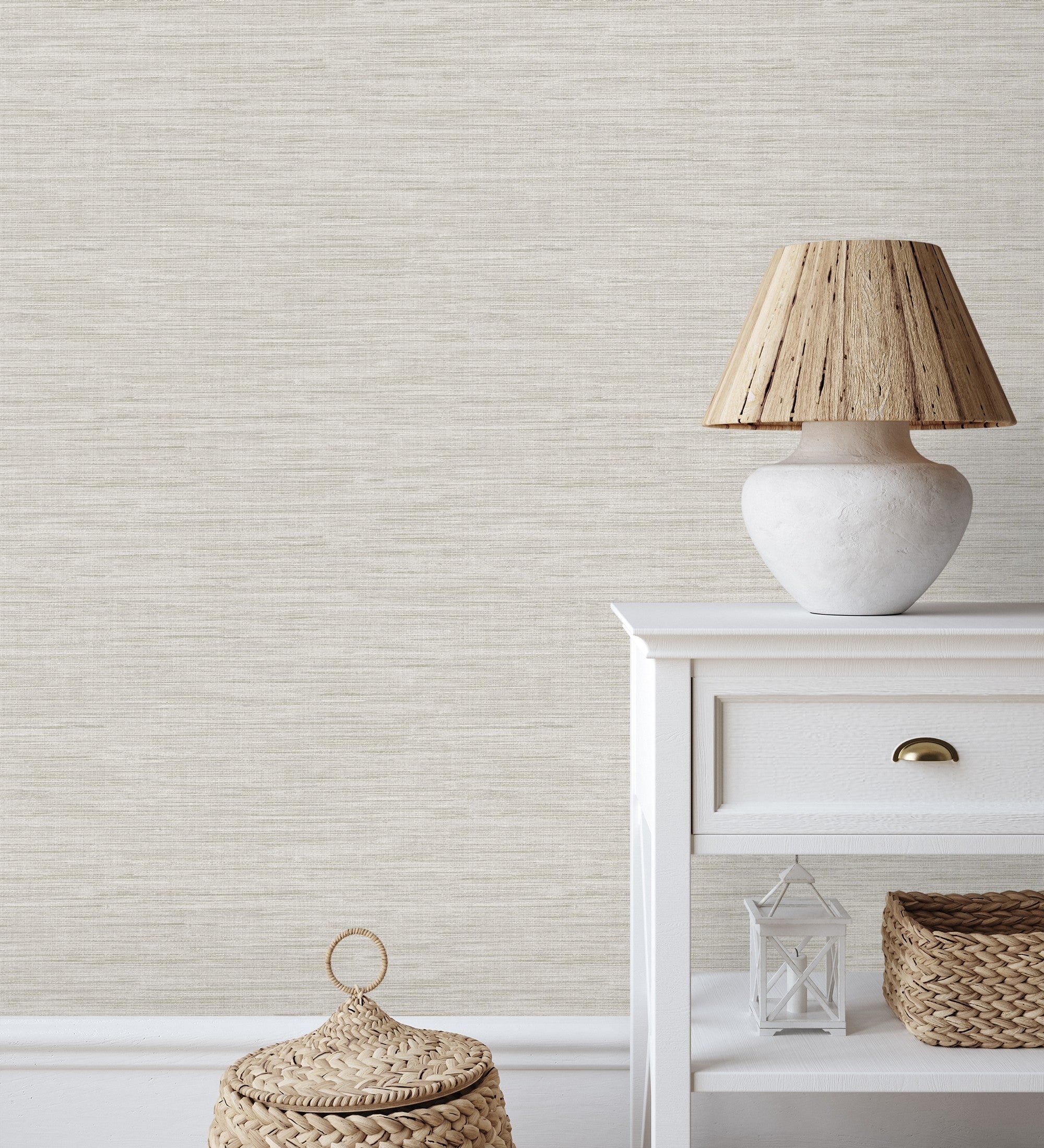 Échantillon DIN A4 de Papier peint effet fibre végétale texturé couleur naturelle - Nora Texture 681951 de GAULAN - 2