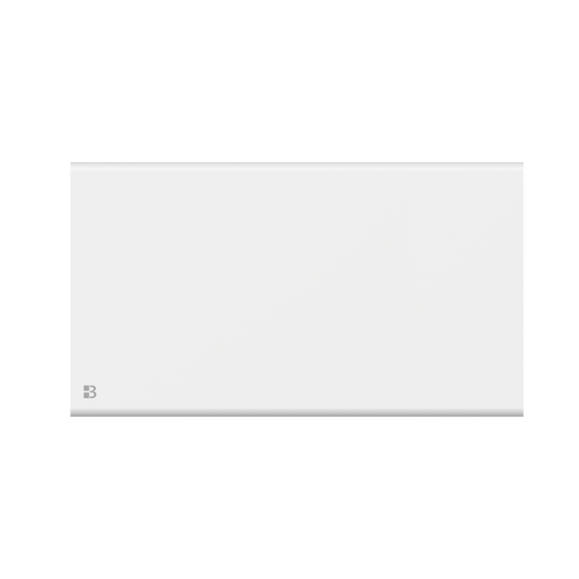 Radiateur électrique fixe à inertie sèche fonte+film 1500W Bestherm NEMESIS horizontal blanc