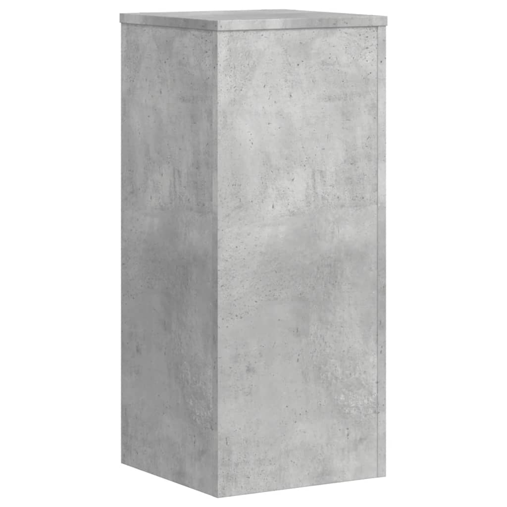Supports pour plantes 2 pcs gris béton bois d'ingénierie - 7