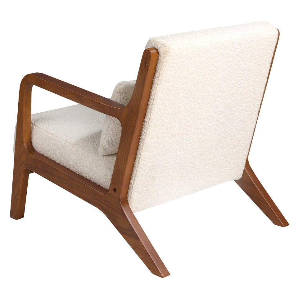 ANGEL CERDA Fauteuil en tissu blanc - 6