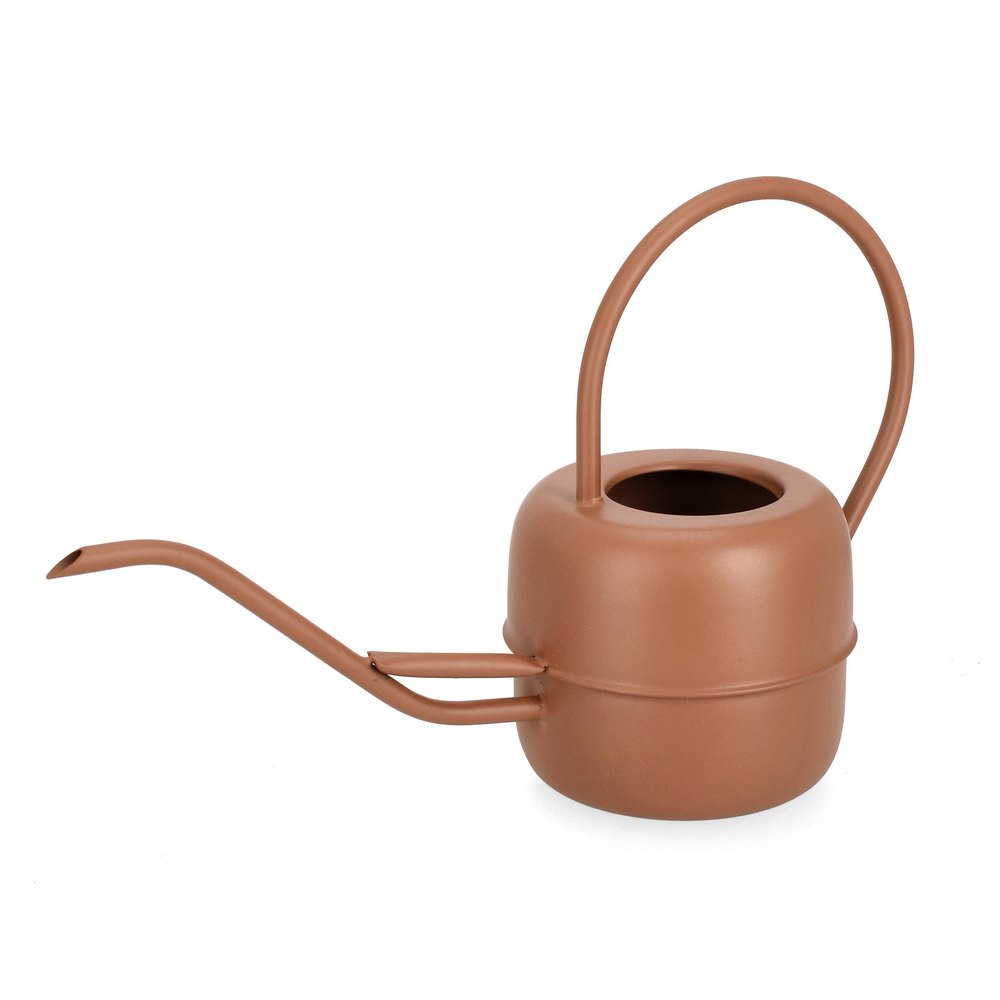 Baffect Annaffiatoio per interni in acciaio inox, con manico in legno, annaffiatoio da giardino in metallo, con beccuccio lungo, per piante e fiori piccoli, colore: nero