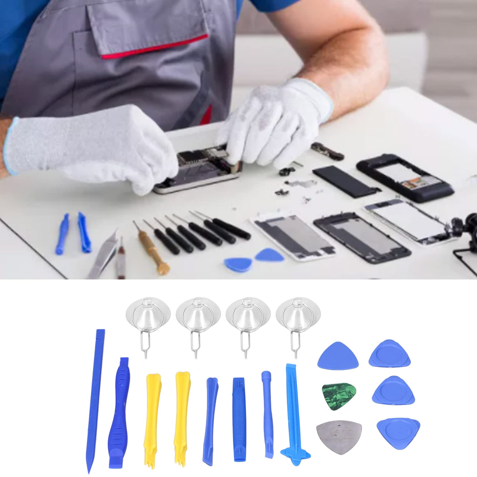 Set Da 3 Spudger In Plastica Per Aprire E Riparare Smartphone, Tablet E Console - Strumenti Di Smontaggio