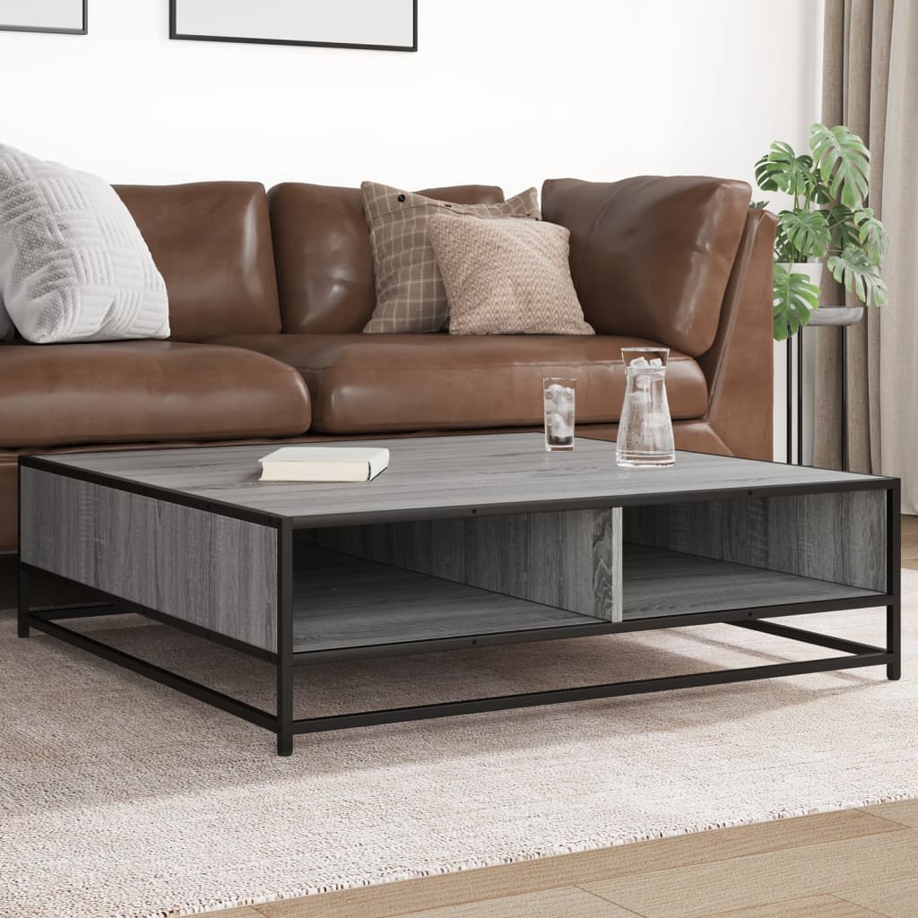 Table basse Sonoma gris 100x50x45 cm Bois d'ingénierie | Leroy Merlin