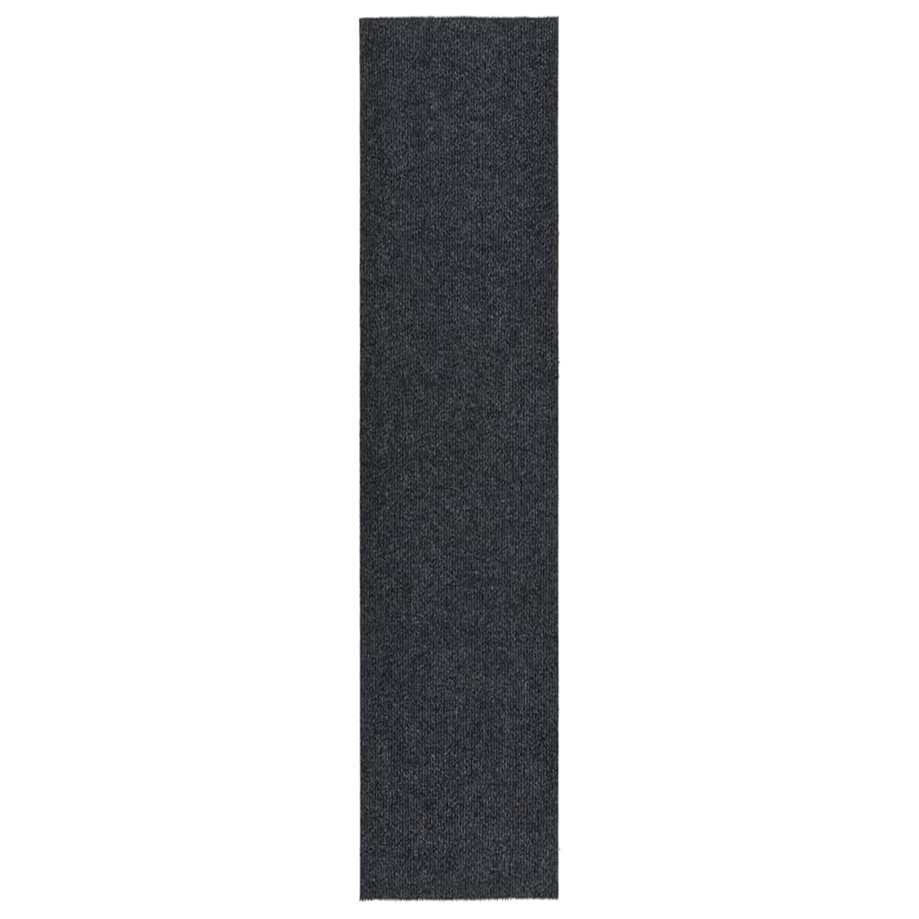 Maison exclusive - alfombra de pasillo atrapa suciedad 100x450 cm gris antracita